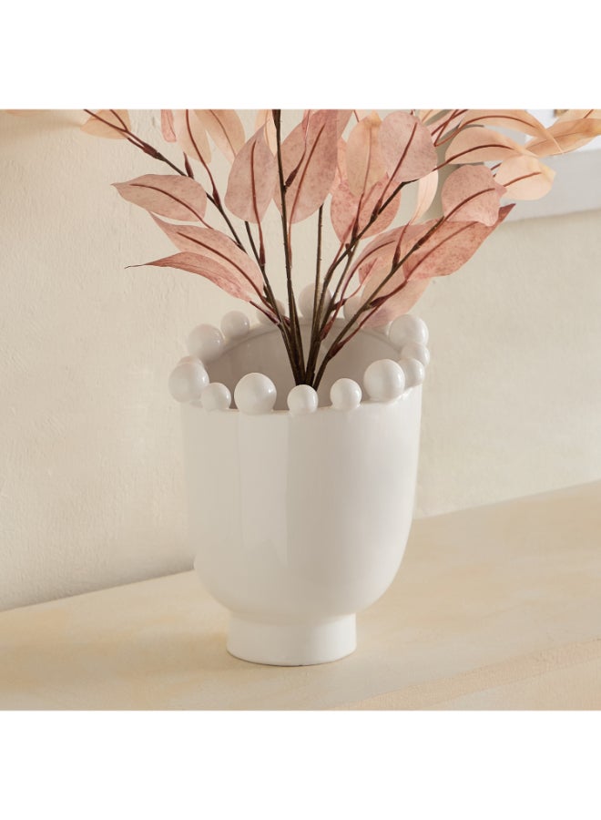 Home Box Fresco Vila Decorative Ceramic Vase - White - Image 1